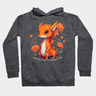 Cute Orange Dragon 5 Hoodie